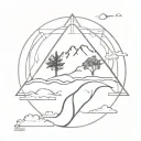 element earth tattoo design idea