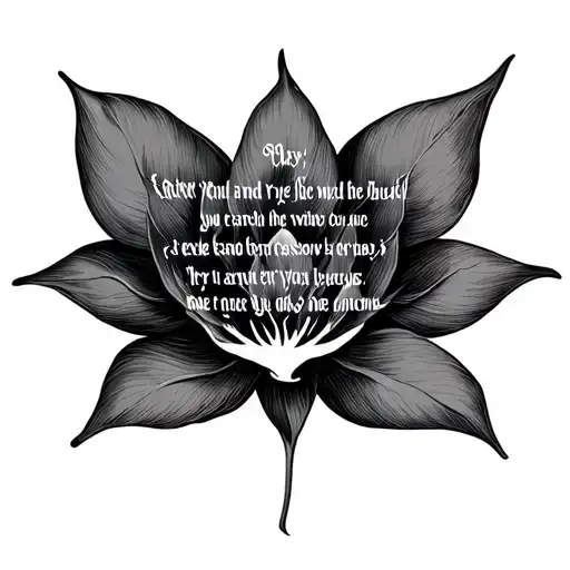 serenity prayer tattoo design idea