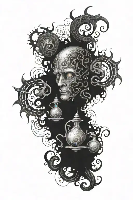 Lovecraft inspired tattoo design idea
