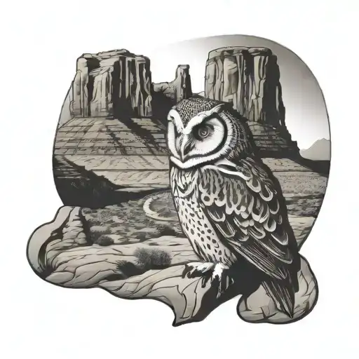 travel, Monument Valley, Nevada, owl tattoo design idea