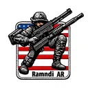combat engineer us army combat action badge big red one patch OIF AR Ramadi iraq tattoo design idea