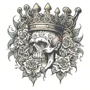 heavy is the crown tattoo design idea