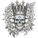 heavy is the crown tattoo design idea