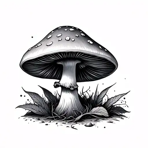lsd dmt or Mushroom tattoo design idea