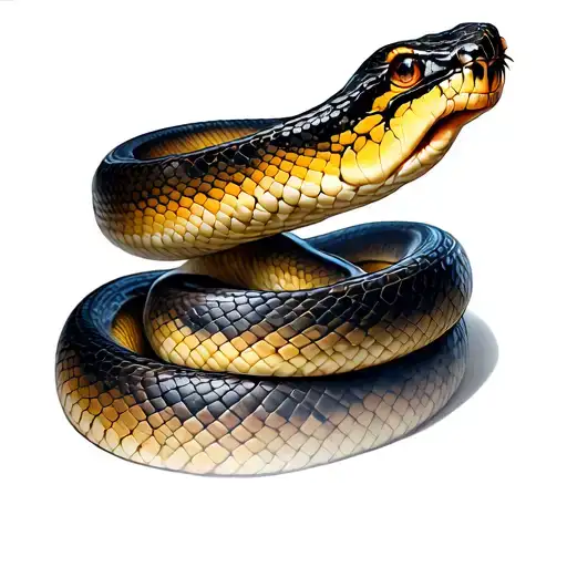 Snake shedding skin complexion: theme "time tattoo design idea