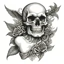 Hell and paradise  tattoo design idea
