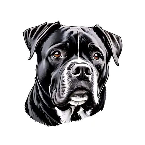 Rottweiler Dog tattoo design idea