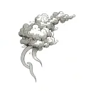 Filler Clouds and Smoke tattoo design idea