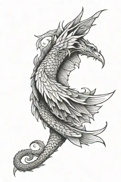 dragon wings on elbow fine line work tattoo tattoo design idea