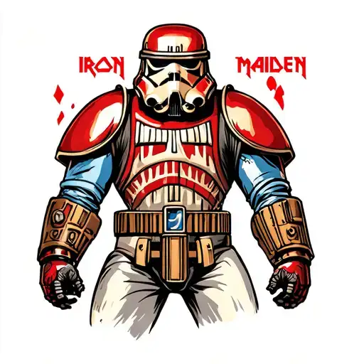 Iron Maiden trooper tattoo design idea