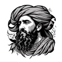 Al -Abbas stop with his sentences on the authority of Imam Aba Fadl Al -Abbas tattoo design idea