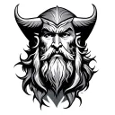 Odin Face tattoo design idea