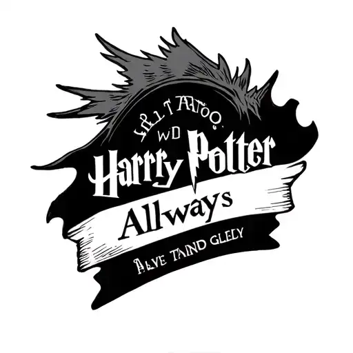 Harry Potter Always tattoo design idea