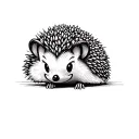Hedgehog tattoo design idea