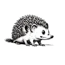 Hedgehog tattoo design idea