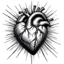Heart Attack tattoo design idea