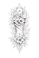 Blackout tattoo depicting tattoo design idea