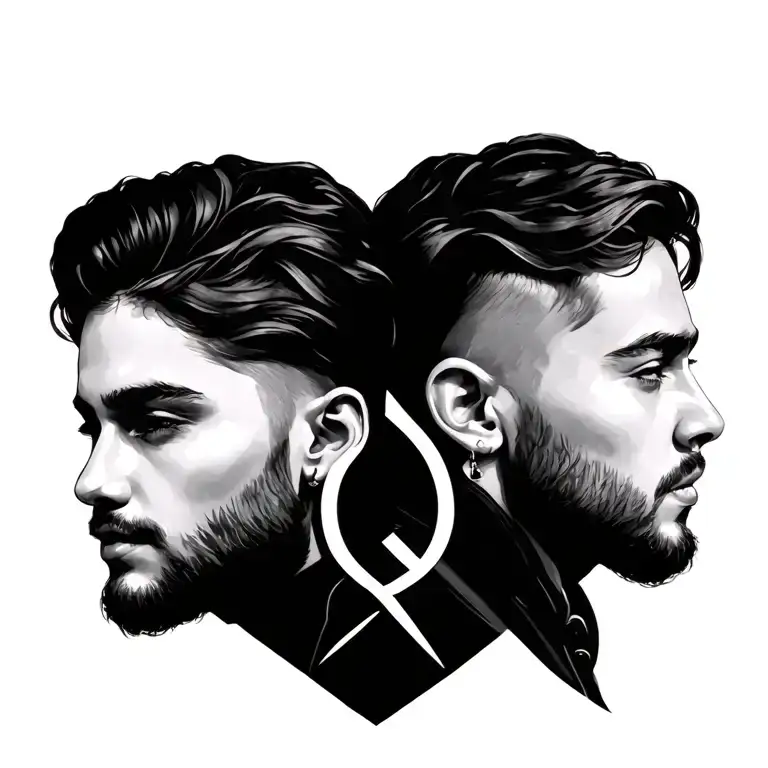 Matching Cousin tattoo design idea