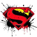 Superman logo tattoo design idea