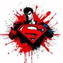 Superman logo tattoo design idea