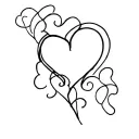 HEART-SHAPED PUZZLE PIECE FOR COUPLES tattoo design idea