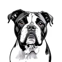 American Bulldog tattoo design idea