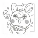 animal crossing tattoo design idea