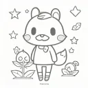 animal crossing tattoo design idea