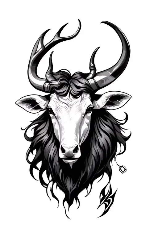 a tatto fitting to my zodiac sign which is taurus zodiac sign tattoo design idea