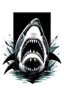 Sharks never stop tattoo design idea