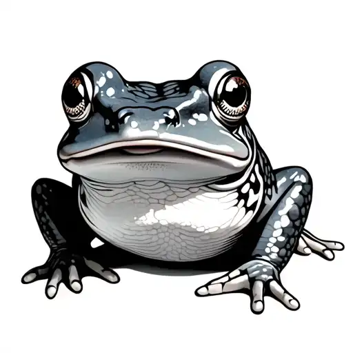 Japanese Frog tattoo design idea