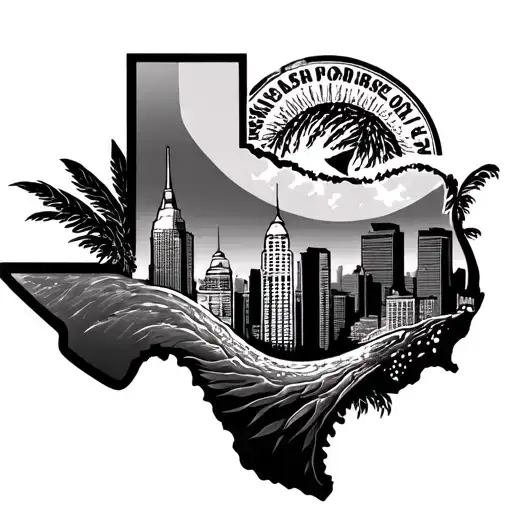 Houston Texas tattoo design idea
