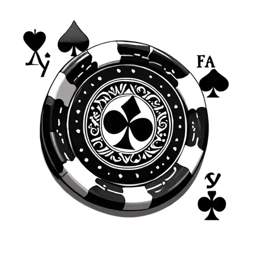 Poker Chip tattoo design idea