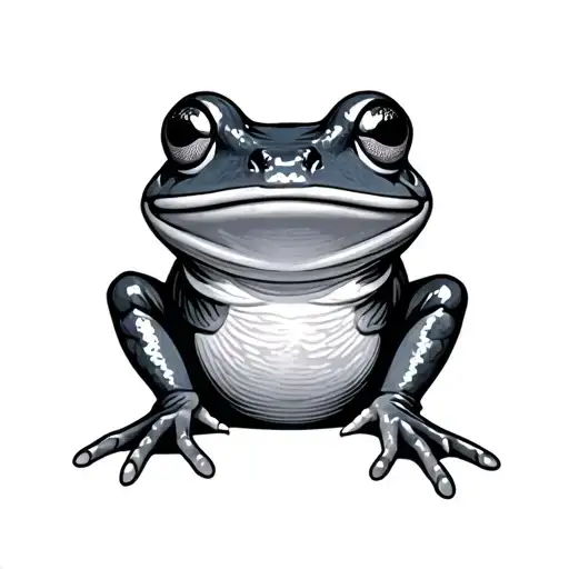 Cooking frog tattoo design idea