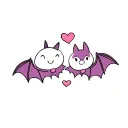 cute disney bat best friends tattoo design idea