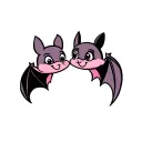 cute disney bat best friends tattoo design idea