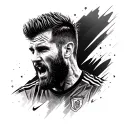 messi tattoo design idea