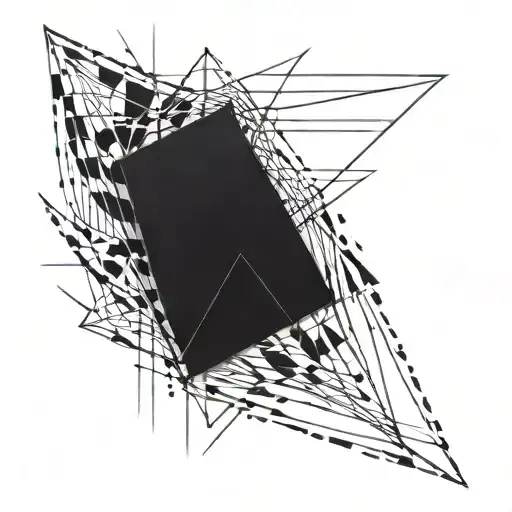 Cuff tattoo design from 2 Abstract grunge brush lines tattoo design idea