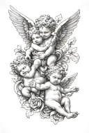 cherubs tattoo design idea