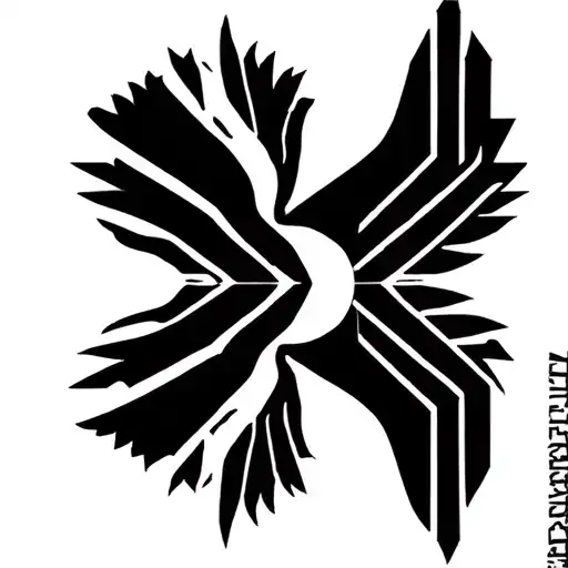 A symbol of freedom and ambition tattoo design idea