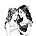Aunt And Niece tattoo design idea