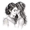 Aunt And Niece tattoo design idea