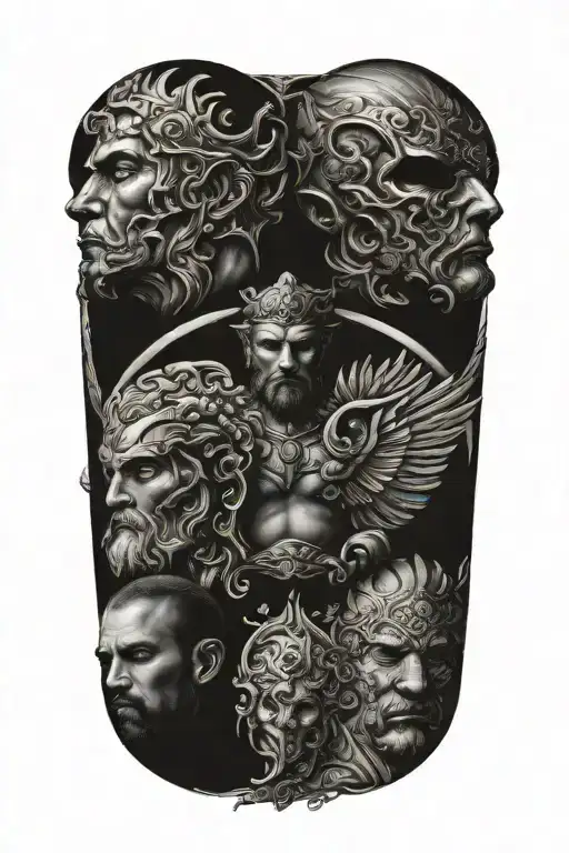 gods Olympus tattoo design idea