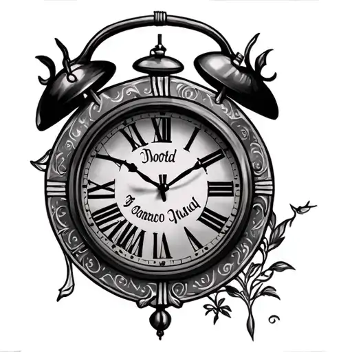 3 clocks design for a woman with kids names tattoo design idea