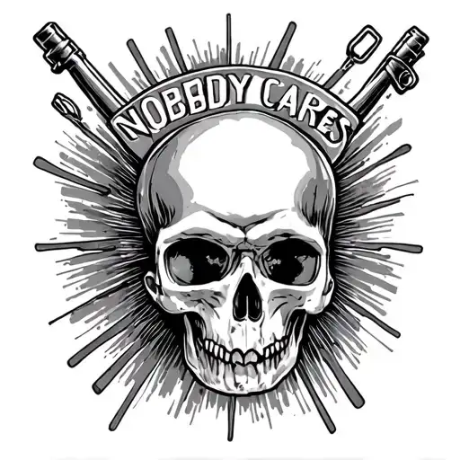Nobody Cares Work Harder tattoo design idea