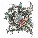 hed in the clouds but my gravitys center  tattoo design idea