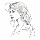 Tattoo inspired by two Taylor Swift songs: seven and Peter tattoo design idea