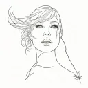 Tattoo inspired by two Taylor Swift songs: seven and Peter tattoo design idea