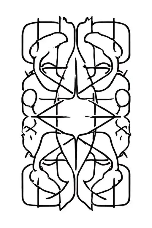 OCD awareness symbols and elements tattoo design idea