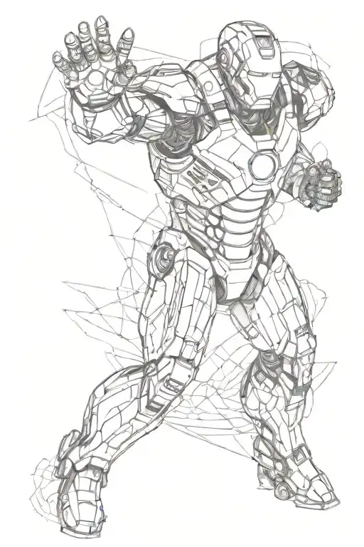 Ironman logo tattoo design idea